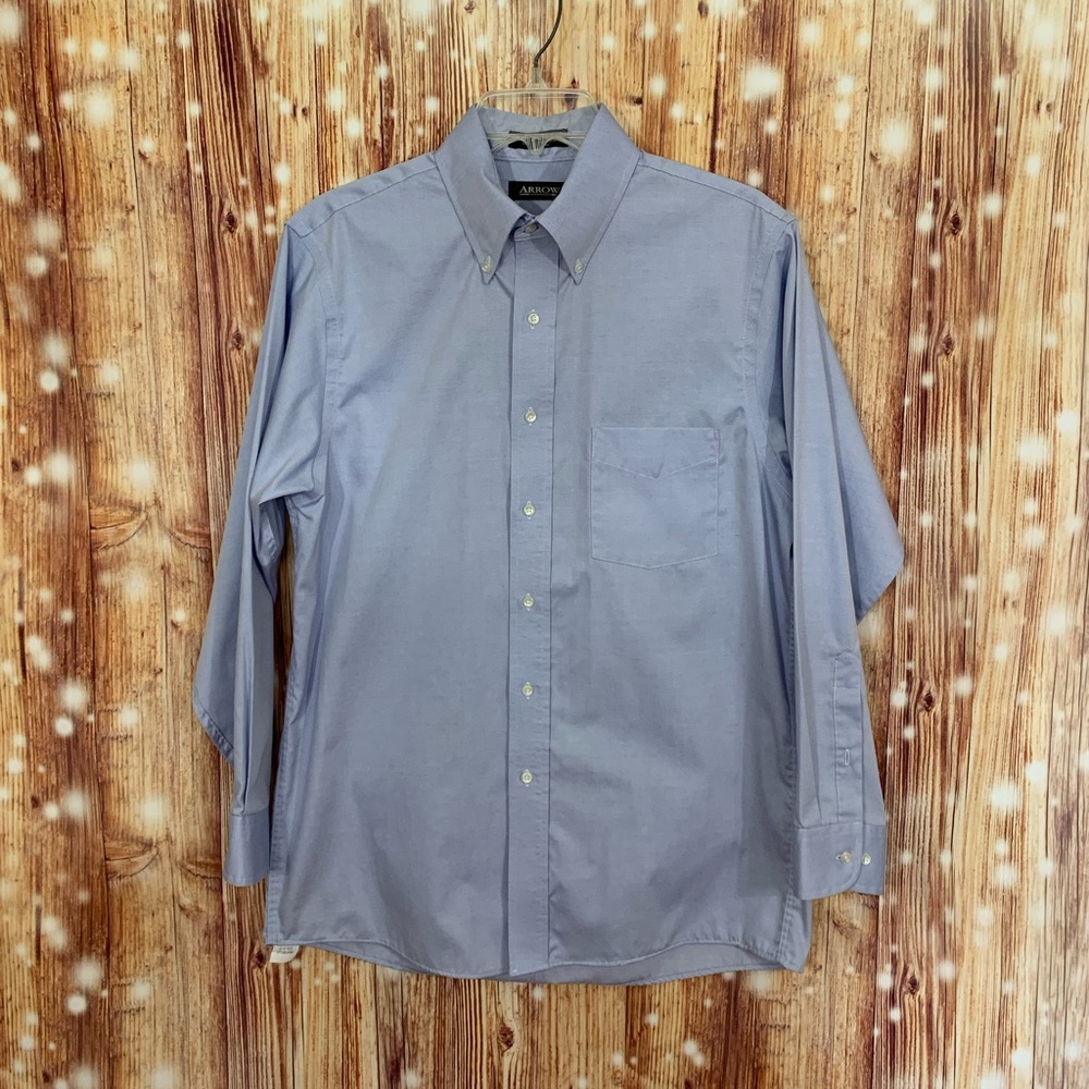Mens Arrow Oxford Shirt 15 1/2 Neck 32/33 Sleeve.